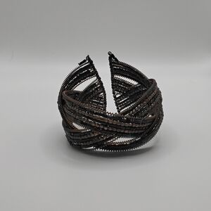 Vintage Boho Braided Cuff Wire Bracelet